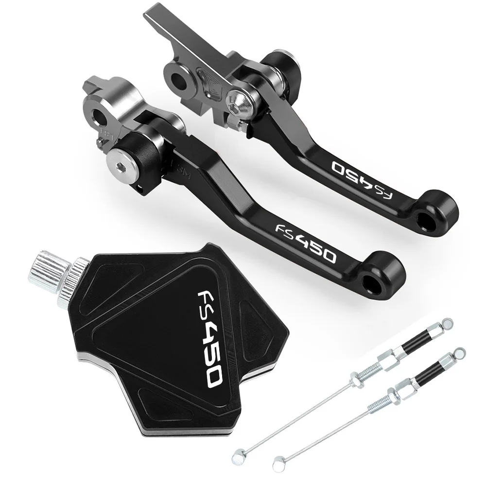 

Motorcycle Short Stunt Clutch Lever Easy Pull Cable System Brake Clutch Levers set for HUSQVARNA FS450 FS 450 2016 2017 2018