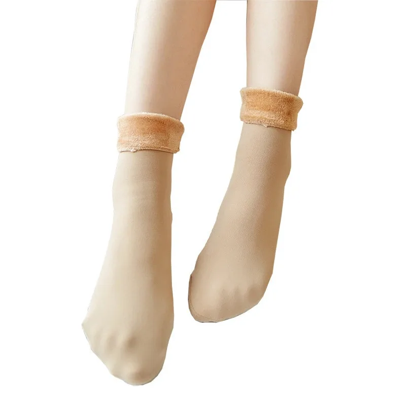 CHRLEISURE-calcetines térmicos gruesos de lana y cachemira para mujer, calcetín de invierno, sin costuras, de terciopelo, 3 pares