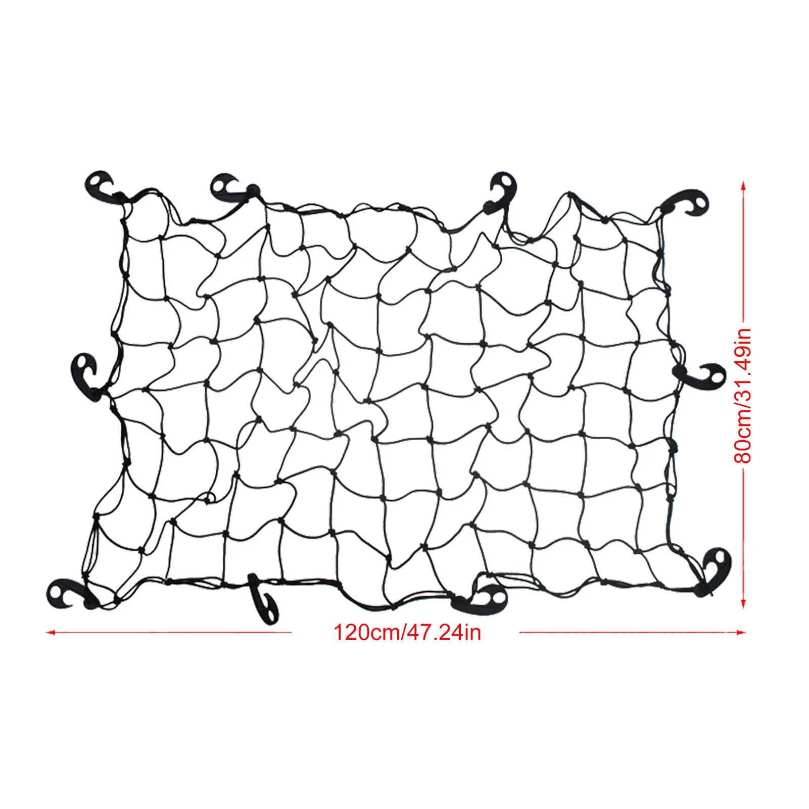 

Сетка для багажника автомобиля Эластичная сетка для багажа Грузовой пикап Органайзер для хранения эластичных сеток для багажника на крышу с крючками для автомобильных аксессуаров