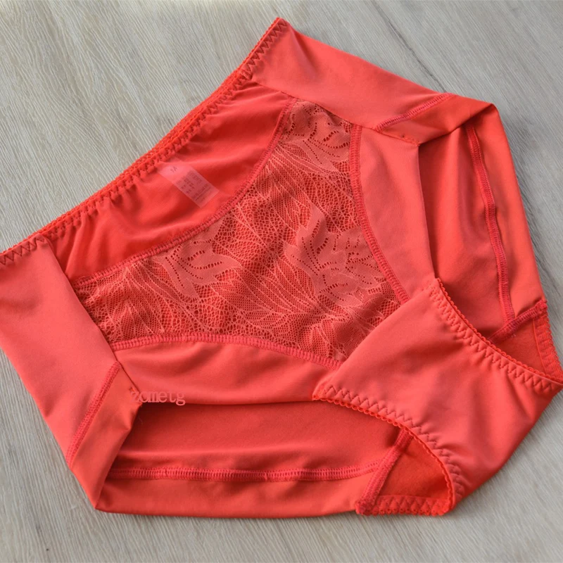 

5pcs/lot Womens Underwear Lace Brief Female hipster Underpant Plus Size Womens Briefs accept Mix Color