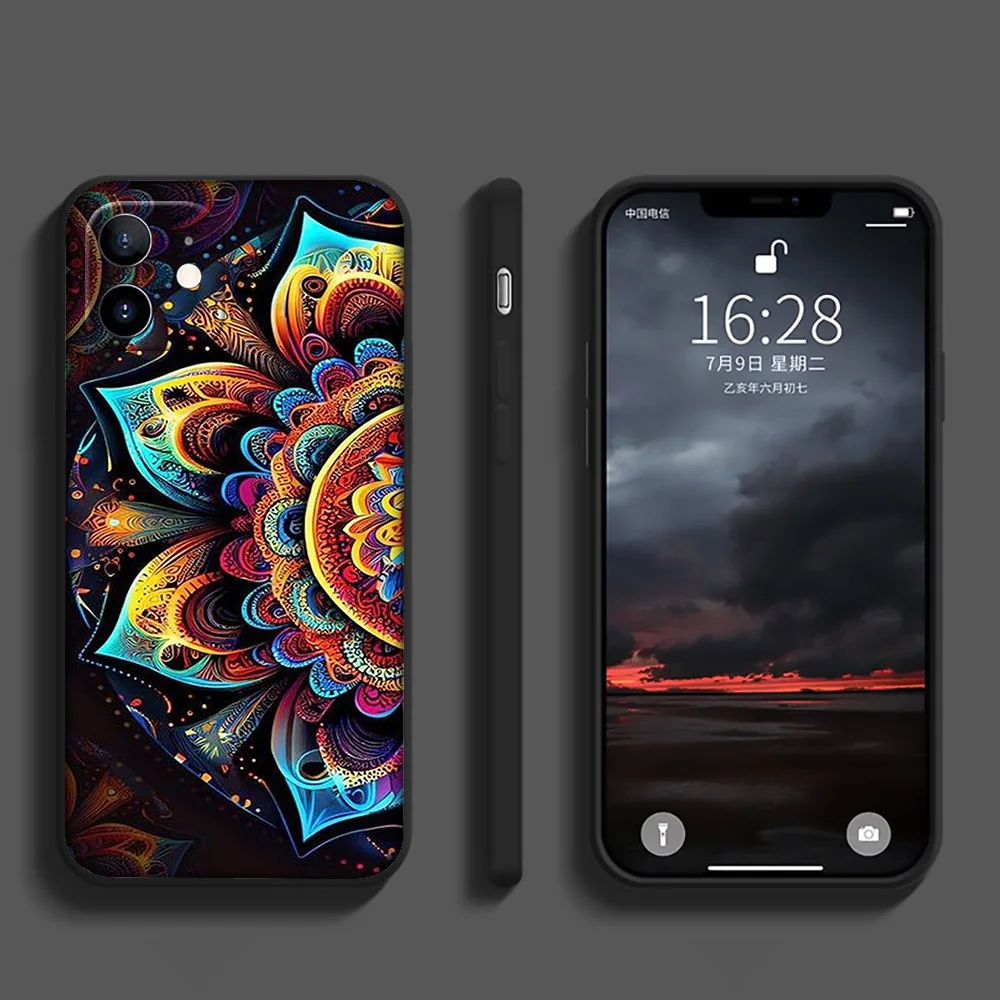 Новый высококачественный мягкий чехол Mandala Flower для Huawei Nova 5T 4E 3i 3 2 2i Y6 Y6P Y7 Y9 Honor 20 20s