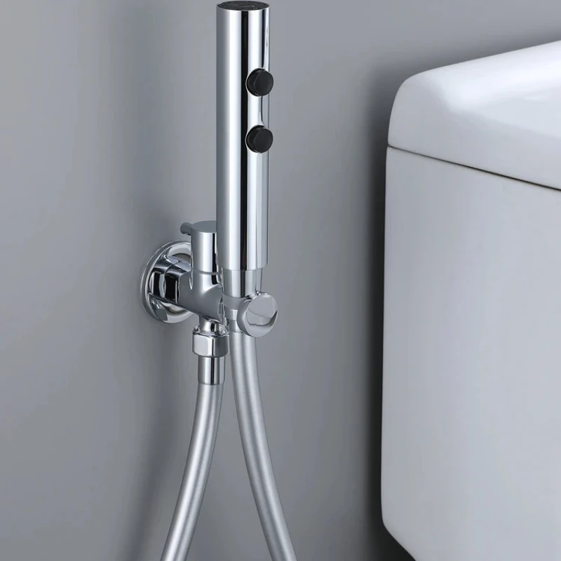 Двухкнопочный смеситель для унитаза и биде распылитель дождя из нержавеющей