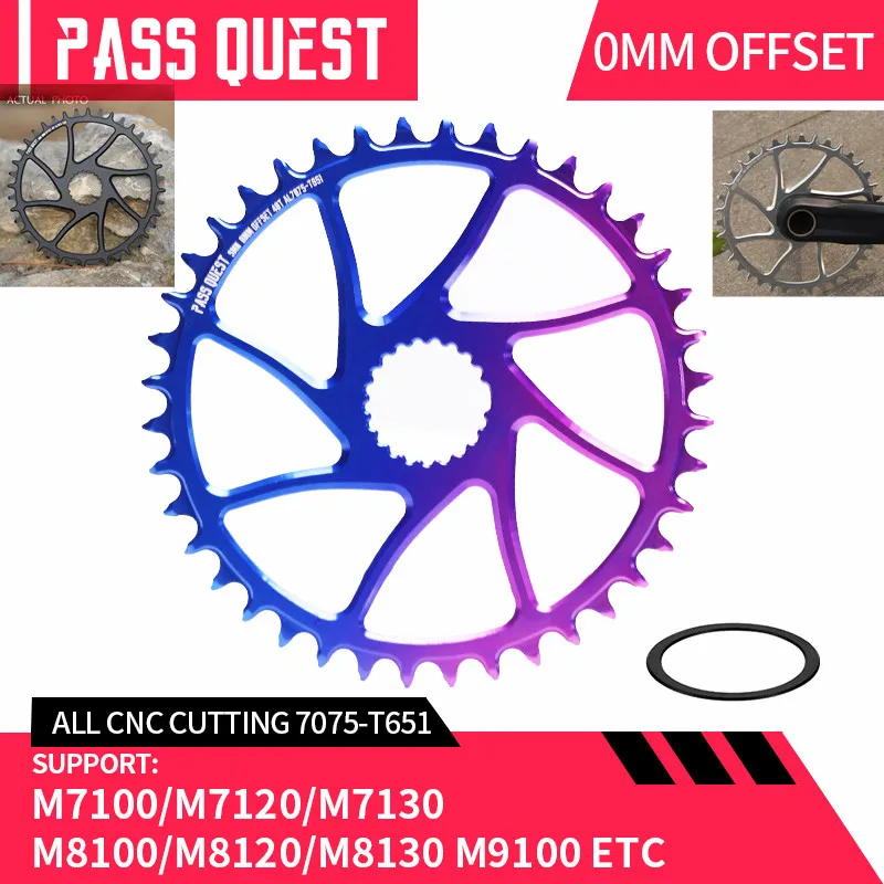 

Звездочка велосипедная 0 мм, передняя звезда для горного велосипеда, узкая, широкая, для M7100, M8100, M9100, 12S, 30T/32/34/36/38/40T