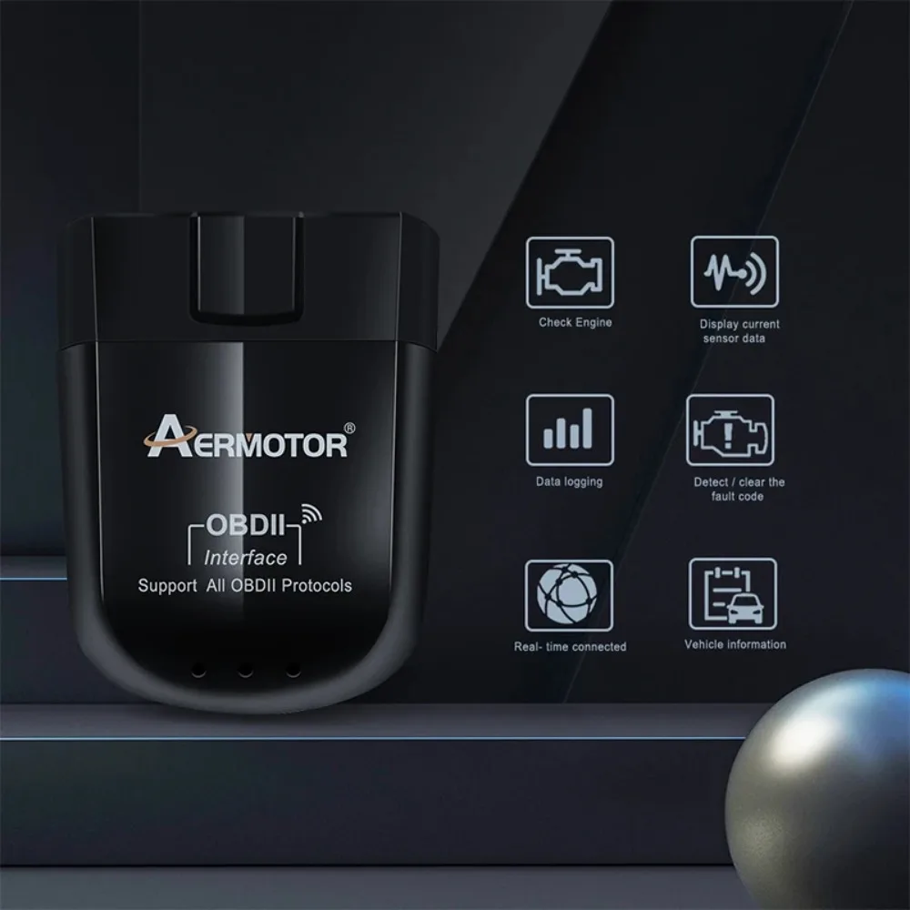 Новейший чип ELM327 V1.5 OBD2 считыватель кодов WiFi AER PIC18F25K80 BT 4.0 OBD2 Инструмент для диагностики автомобильных неисправностей Поддержка AndroidIOS (art.: 3920cbe44ef20) - 3920cbe44ef20