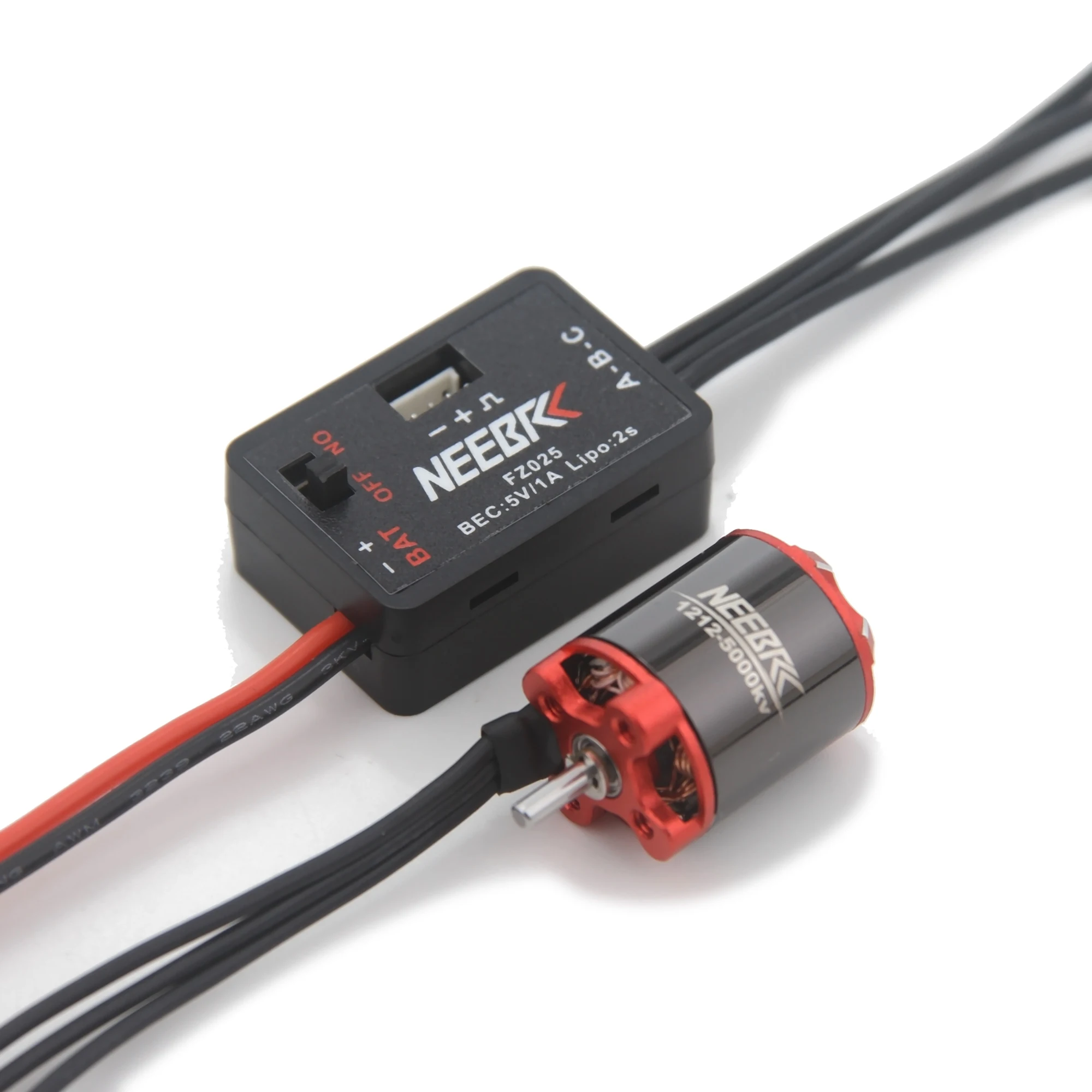 Фото Бесщеточный двигатель NEEBRC 1212 5000KV, регулятор скорости 25A ESC, BEC 5V/1A для радиоуправляемых мини-машинок 1/24, 1/28, 1/32 (для скалолазания, дрифта), запчасти для тюнинга №3
