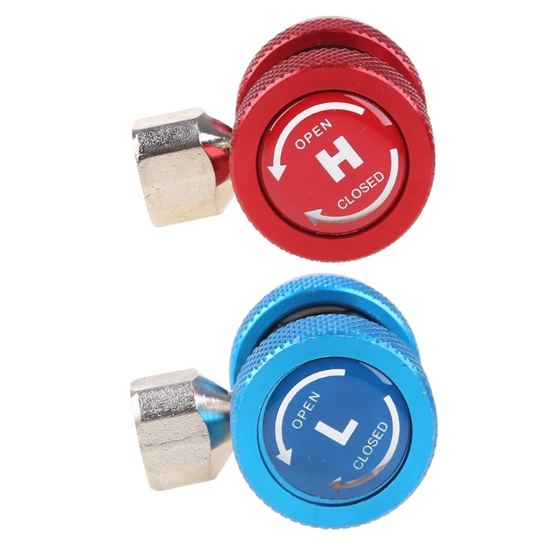 New 2Pcs R134A H / L Adapters Quick Coupling Air Conditioner Coolant Adjustable | Air-conditioning Installation