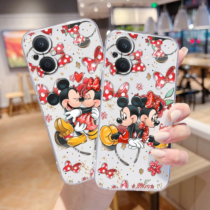 

Luxury mickey minnie disney For OPPO A5 A9 A53 S A74 Reno 7 6 5 4 2 Find X3 X2 Z Lite Neo Pro Plus transparent Phone Case