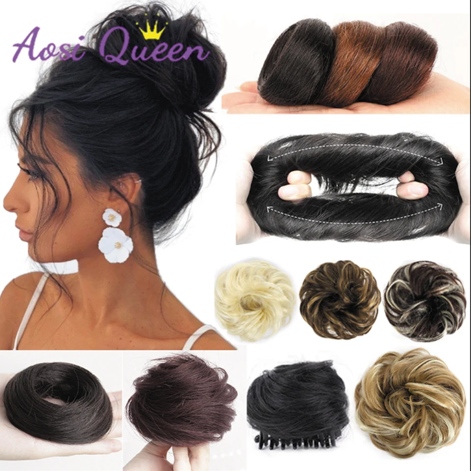 

Как синтетические волосы шиньоны для наращивания волос лента для конского хвоста пряди для волос шиньоны пончики булочки