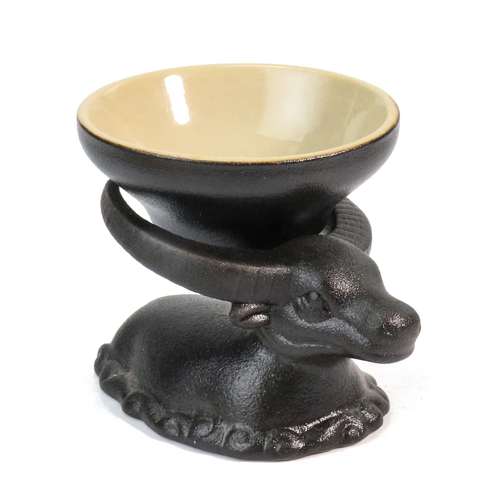 

Desktop Decorative Ceramic Cow Ornament Holder Tea Set Accessories Leaves Strainer Funnel Small Bowl Crafts Kitchen Accessories