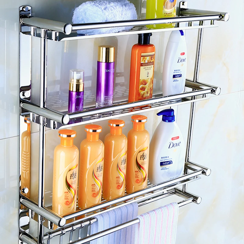 

Toothbrush Hair Dryer Storage Shelves Decorative Bath Towel Bathroom Accessories Wall Mounted Almacenaje Bathroom Furniture