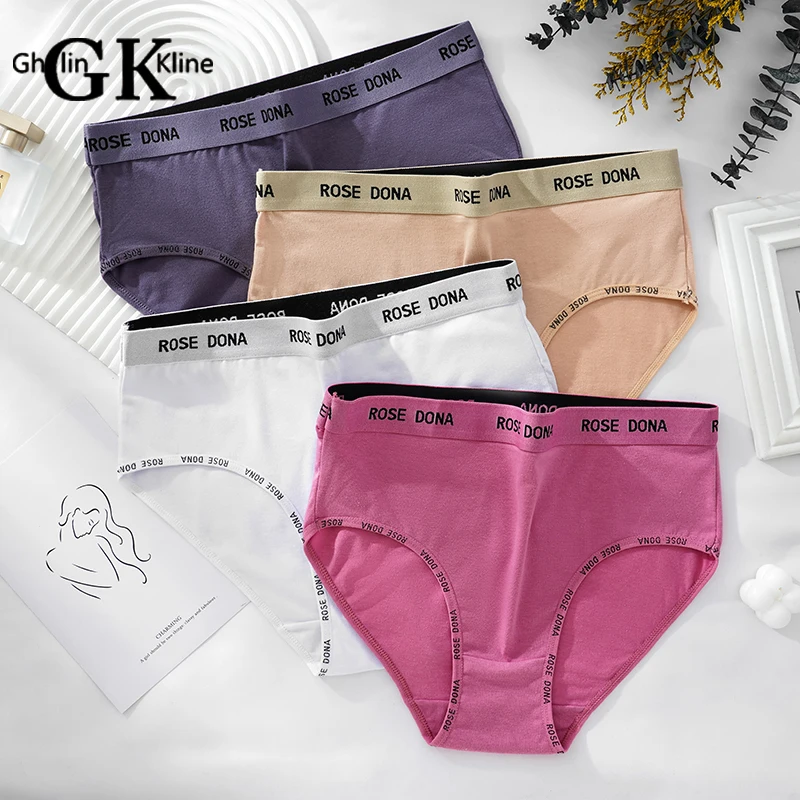 

GK Brand Super Elastic Women Underwear Body Shaping Smooth Solid Color Briefs Flimsy Flat Belly Knickers
