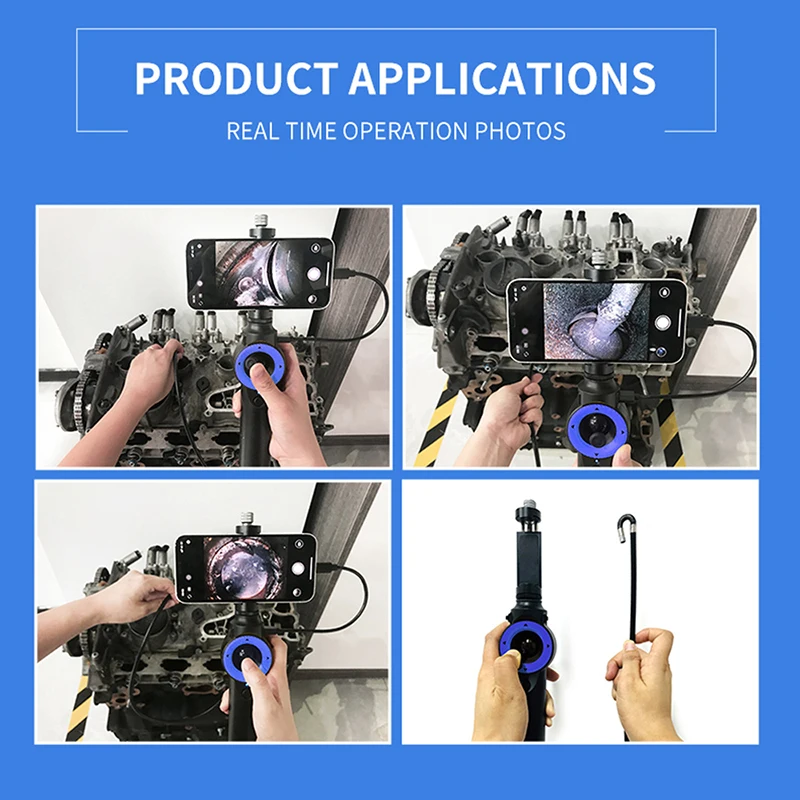 Скидка Камера-Эндоскоп Ручная с ЖК-дисплеем, 2,4 дюйма, 720P, HD, 5,5 мм