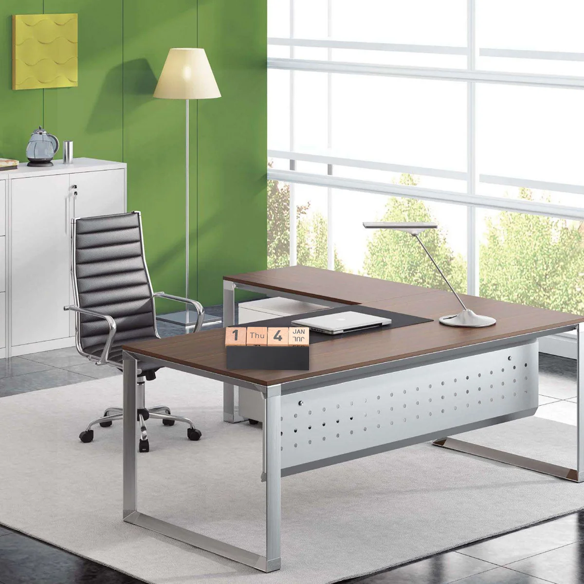 

Desktop Creative Wooden Calendar Ornament Table Home Decor for Office School