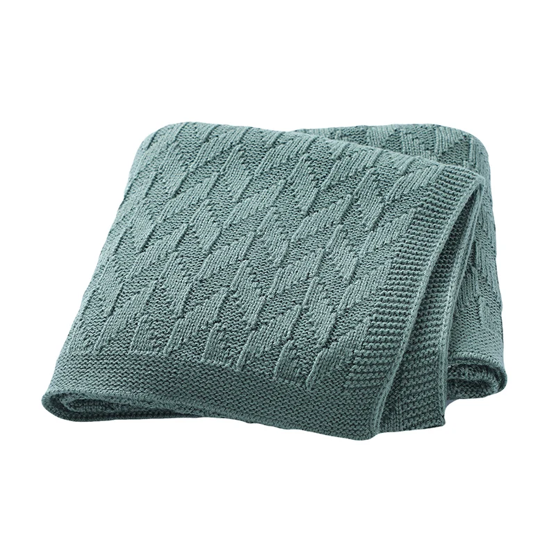 

Baby Blankets for Boys & Girls 90*70cm Knit Newborn Soft Cozy Stroller Swaddle Crib Receiving Quilts Infant Toddler Covers Stuff