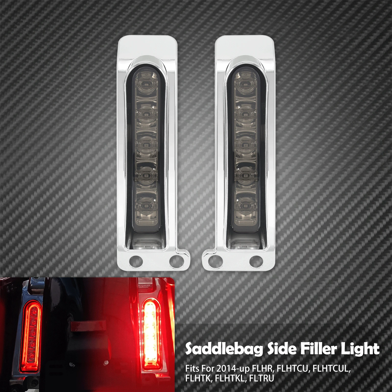 Заднее крыло мотоцикла, светодиодный светильник, седельная сумка, боковой наполнитель, указатель поворота для Harley Touring Electra Street Glide Road King FLHTK 14-Up