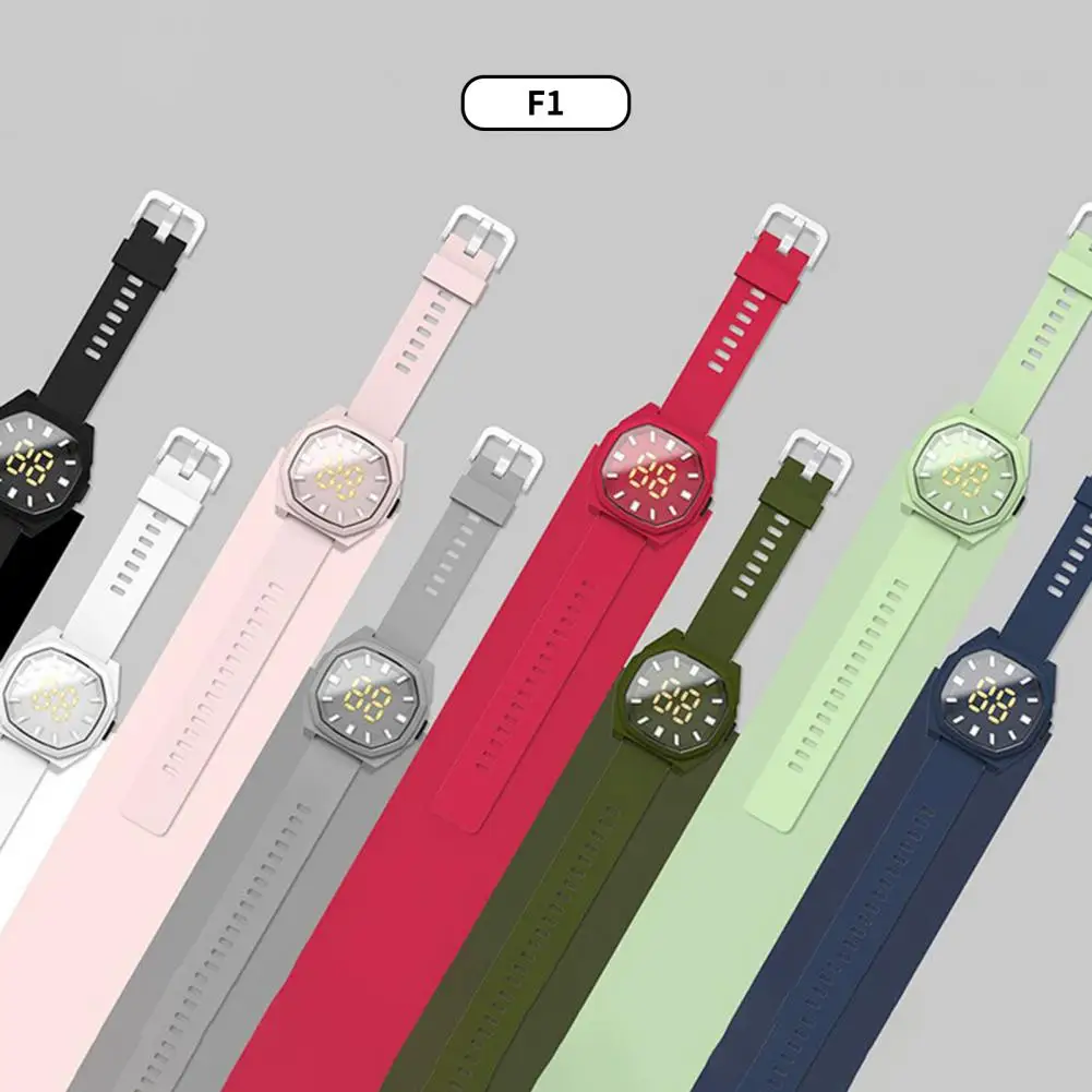 

Unisex Creative Fashion Children Rhombus LED Digital Watch Ergonomic LED Electronic Watch Breathable for Daily Wear