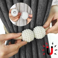 pearl magnetic curtain clip curtain holders tieback buckle clips hanging ball buckle tie back curtain accessories home decor