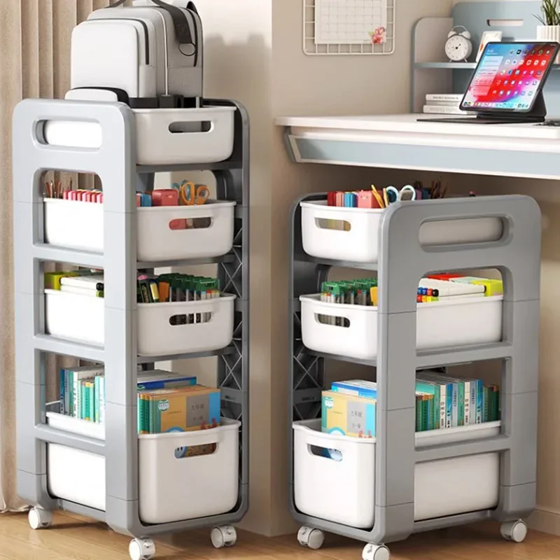Ящик для книг Кухонная Тележка бытовая тележка хранения узкая вращающаяся
