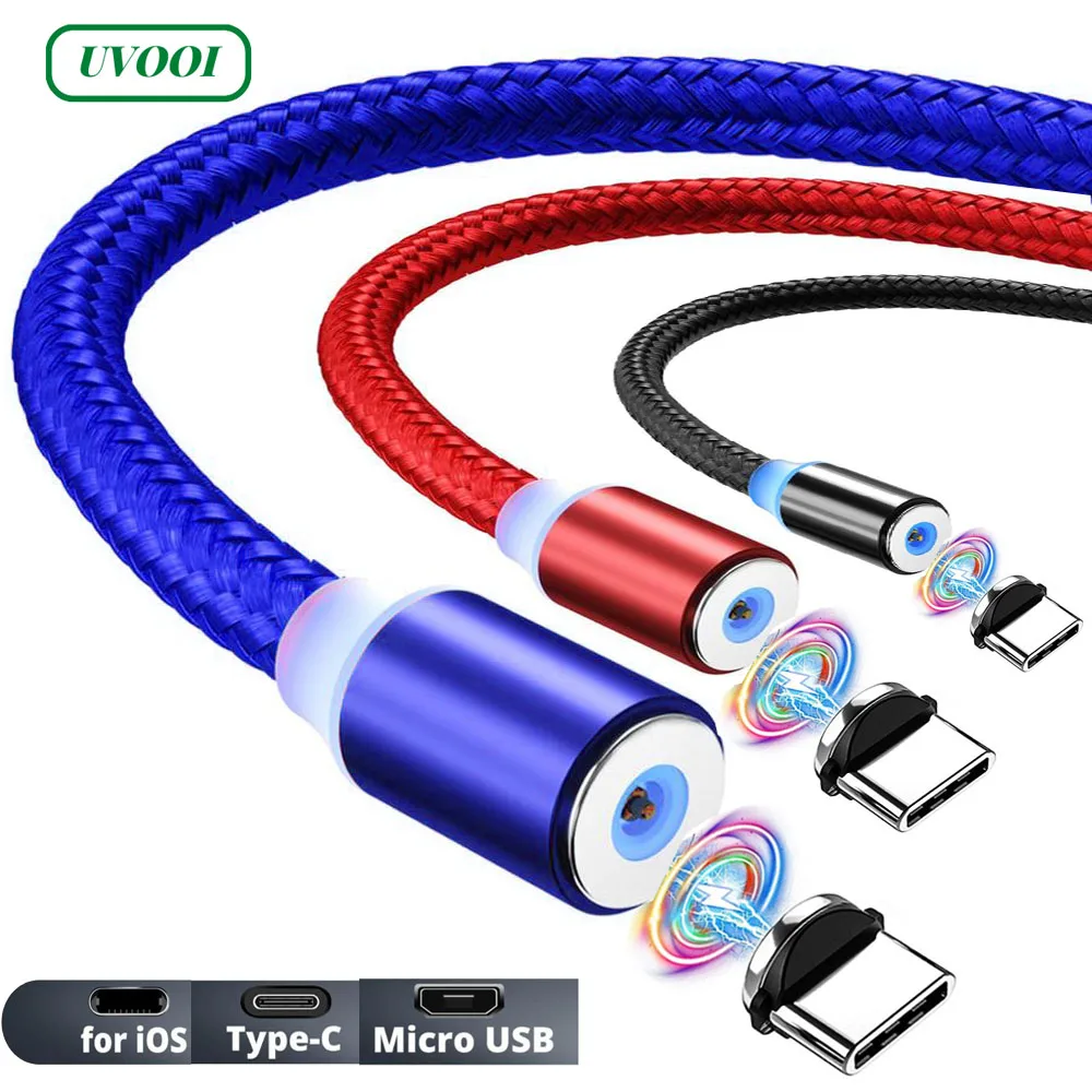 

UVOOI Magnetic Charging Cable Type C Magnetic Cable For Samsung Xiaomi Mobile Phone Charger Micro USB Magnet Cable For Iphone
