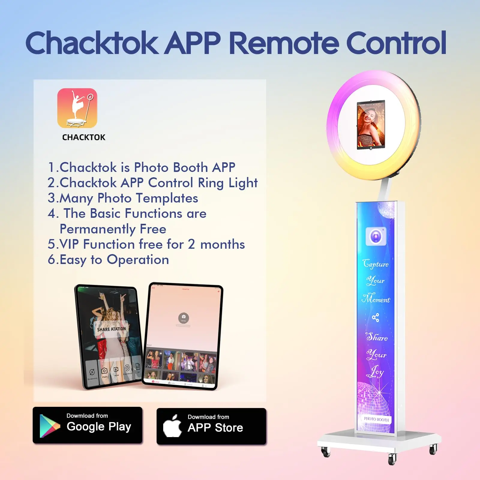 Портативная фотобудка совместимая с любым Ipad большая для рождества свадьбы