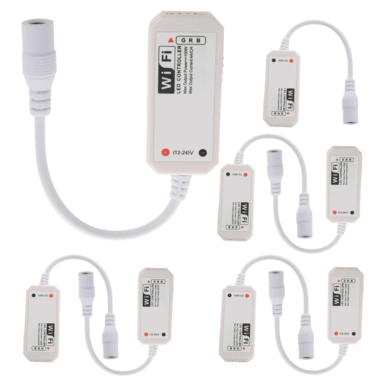 

Practical 8X LED WiFi Remote Controller Works with Alexa/Google Home Voice Control for 5050/3528 RGB LED Strip Lights