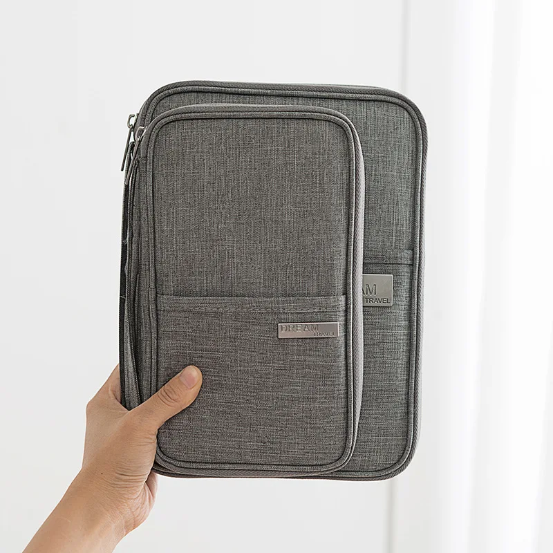 

FashionTravel Family Passport Travel Wallet Ticket Storage Bag Waterproof Credit Document Case ID Card Organizer Handbag