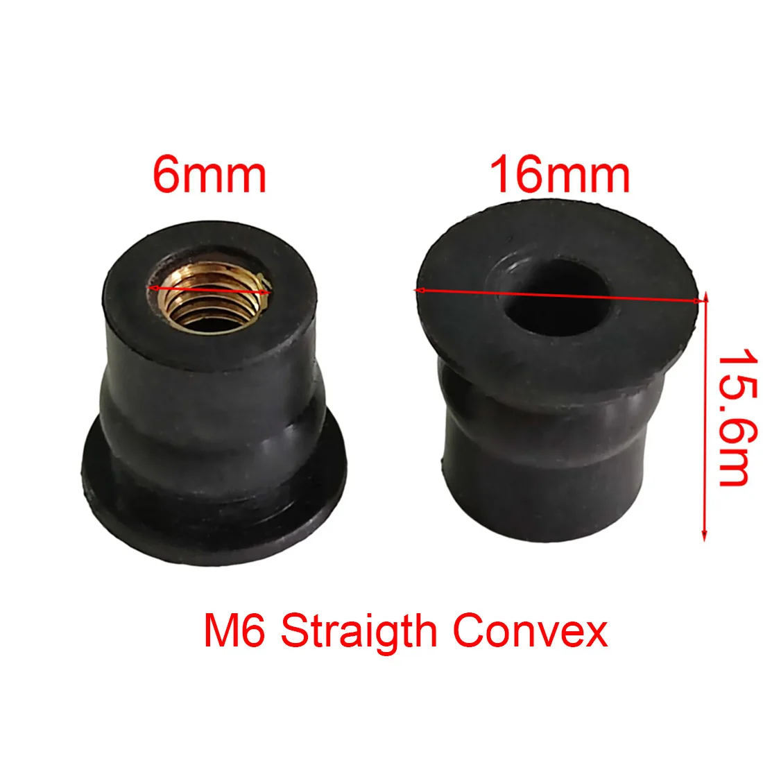 

M4 M5 M6 винты для лобового стекла мотоцикла, болты, гайка 10/20/50/100 шт., метрические резиновые гайки, крепежные винты