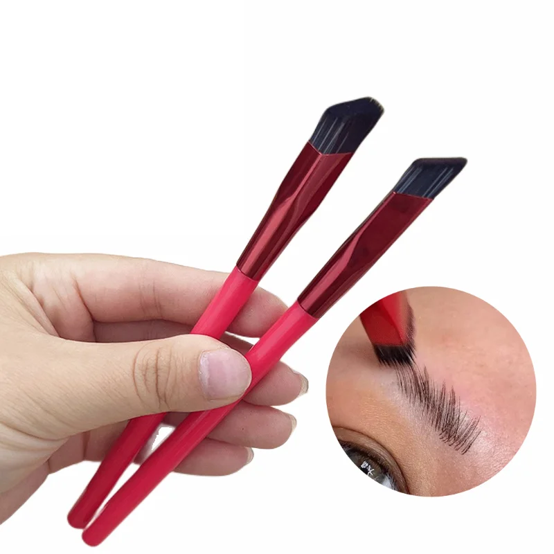 

Универсальная кисть для бровей, многофункциональные искусственные кисти для макияжа бровей, контур, тени для век, корректор, квадратная косметика