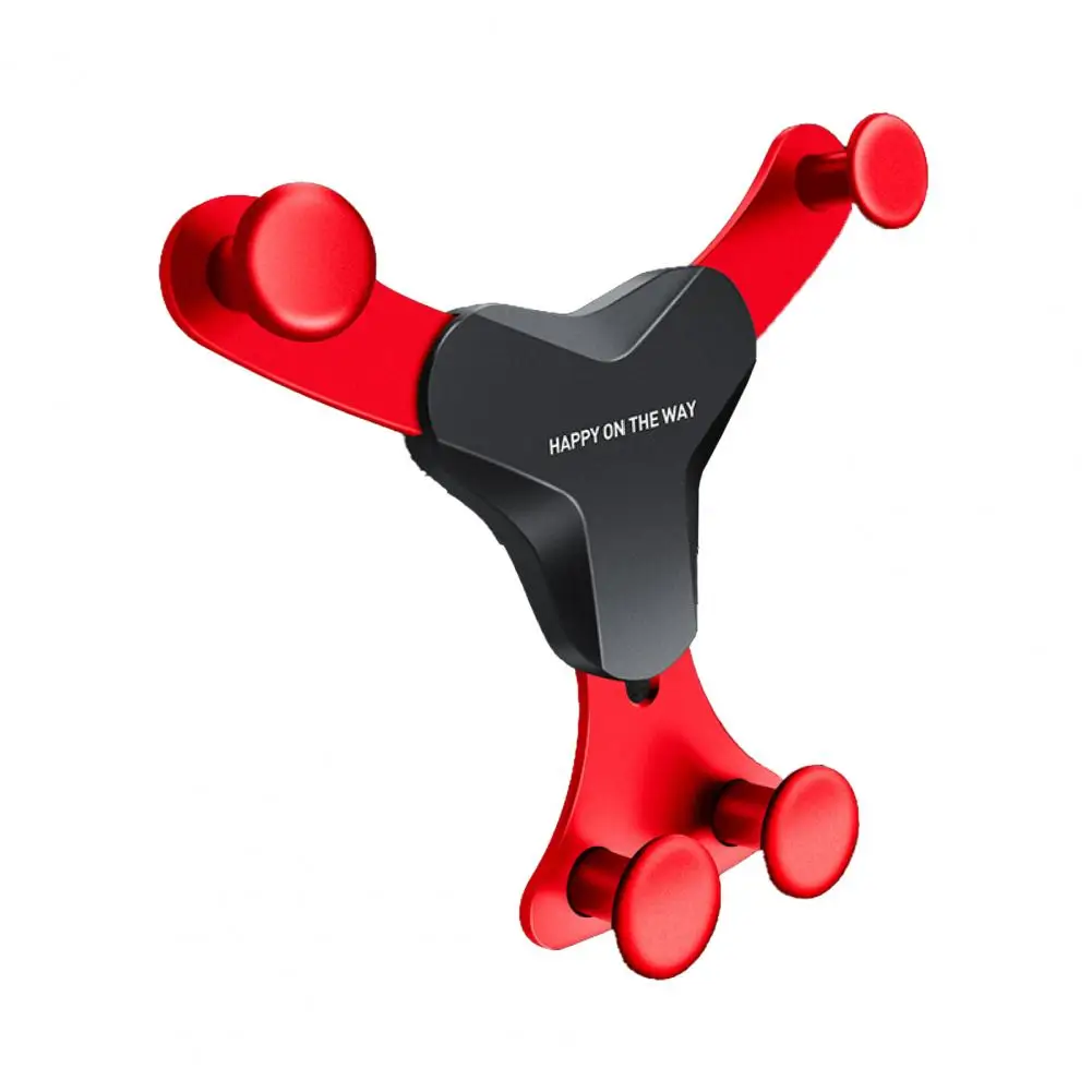 

Cellphone Bracket Double Triangle Fixation Multifunctional Gravity Car Air Vent Phone Stand Car Interior Accessories