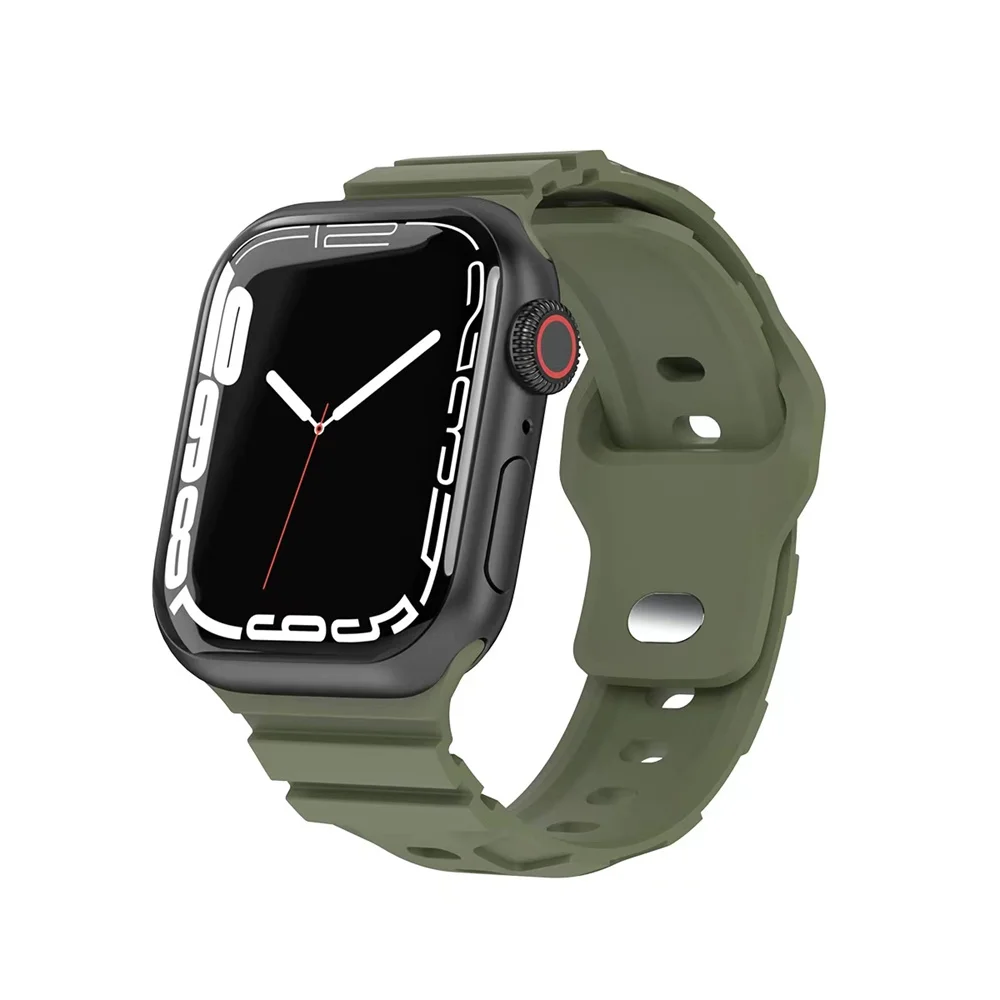 

Office Accessories For Applewatch Watch Strap Light Fashion Watchband Silica Gel Durable Men Replacement Watch Band High Quality