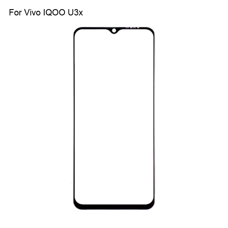 

2PCS For Vivo IQOO U3x Outer Glass Lens For Vivo IQOO U 3x V2106A Touchscreen Touch screen Outer Screen Glass Cover without flex