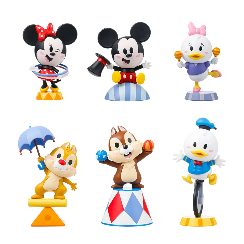 

Paradise Time Genuine Disney Mickey Family Circus Series Trendy Play Figure Dolls Toys Hobbies Action Figures Christmas Gift