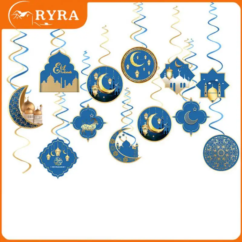 

Eid Al-fitr Banner луна, звезда образец комнатные Подвески стреймер орнамент оформление Ретро Рамадан лента подвесной Декор
