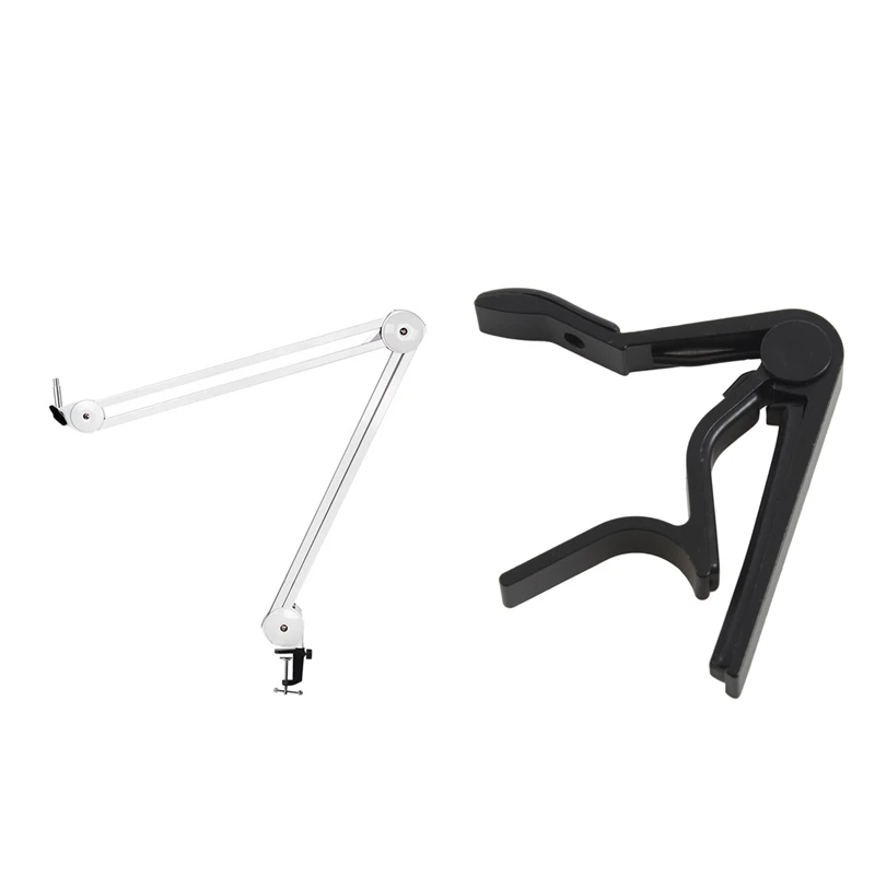 

Good Fun Achievements Acoustic Electric Guitar Trigger Change Capo & Microphone Stand Adjustable Suspension Boom Arm