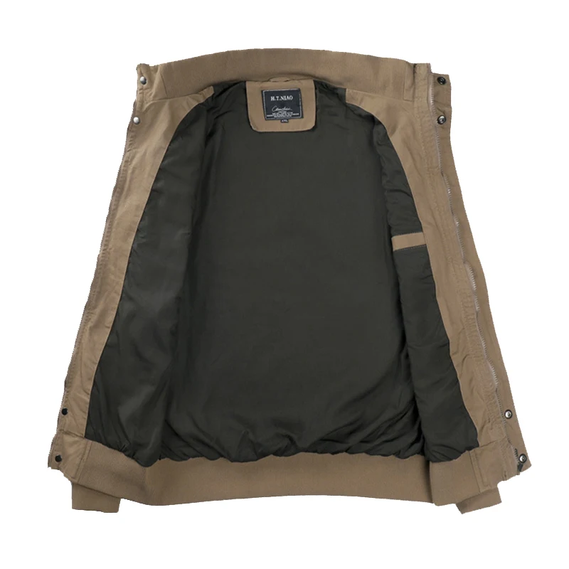 Men's Tactical Training Jacket High Quality Medal Bomber Jacket Multi-Pocket Outdoor Military Training Coat Hiking Jacket