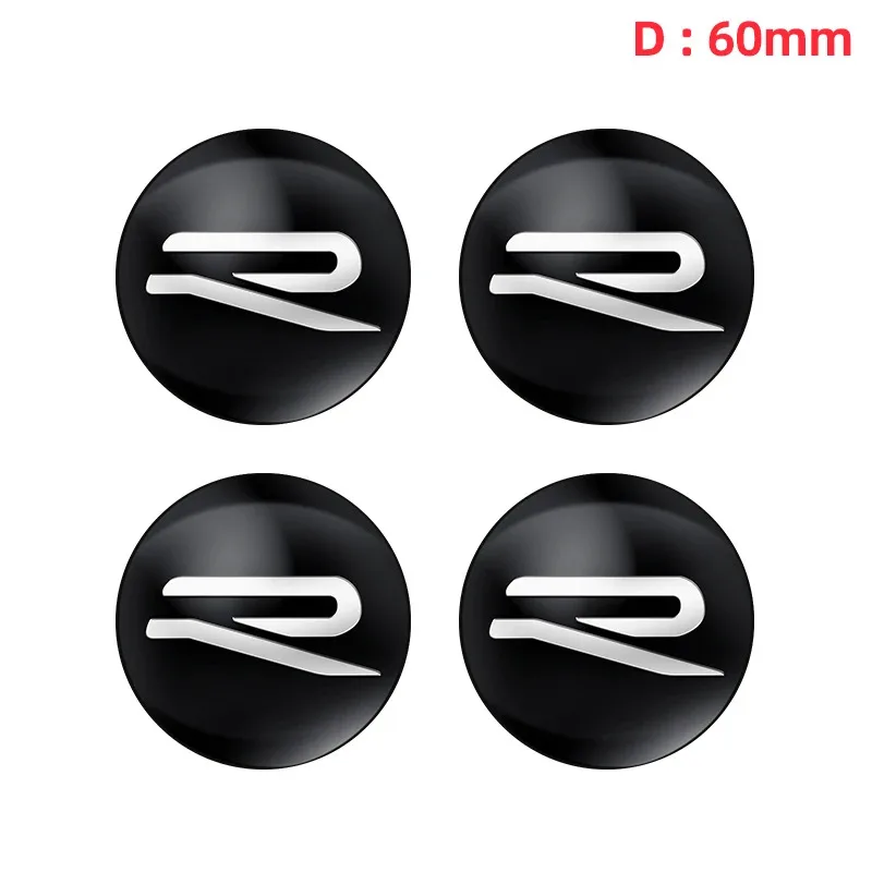 

4 шт., 3D 56 мм/60 мм/65 мм, колпаки для центральной ступицы колес автомобиля, наклейки, значки, аксессуары для Volkswagen VW R Line Golf 456 7 Touran Polo
