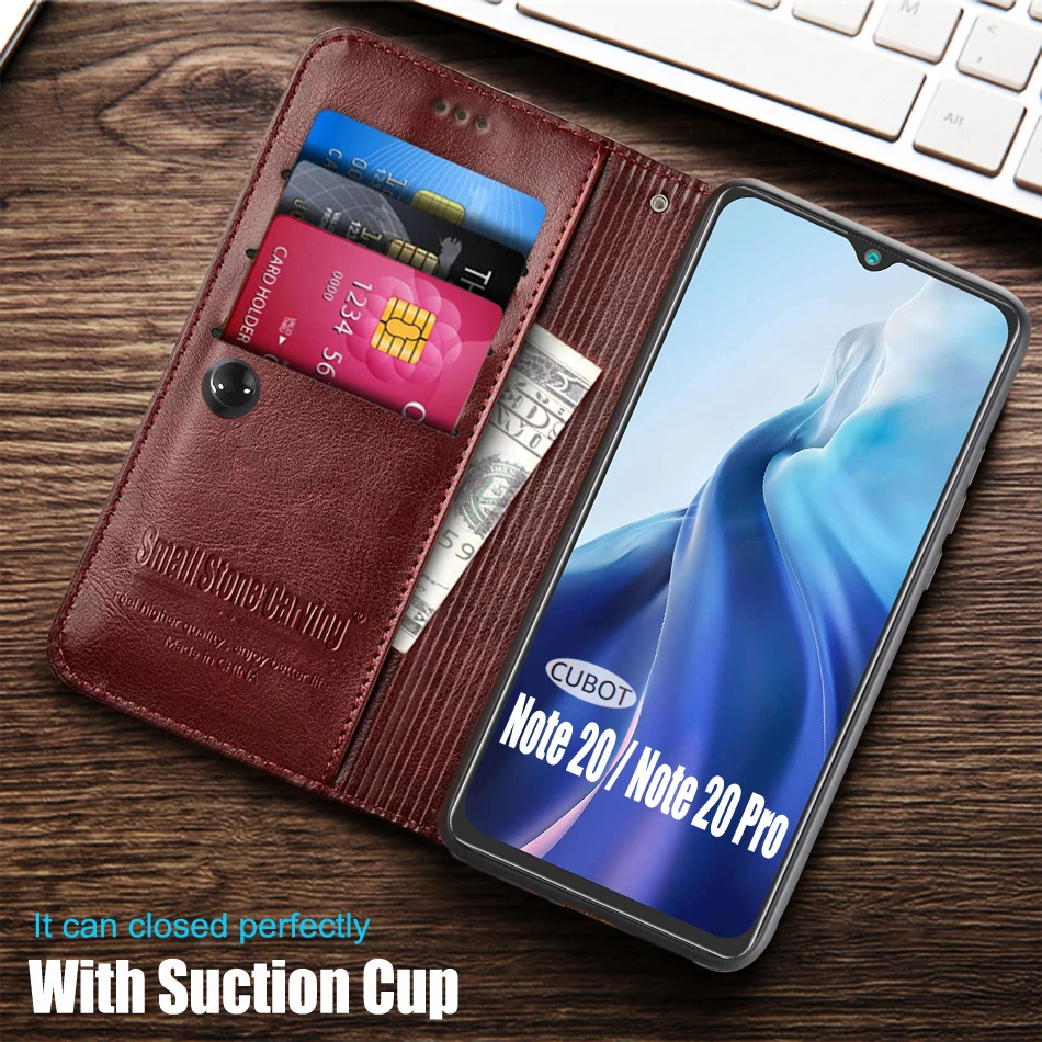 Кожаный чехол-книжка для телефона Cubot Note 20 Pro Hoesje Note20 20Pro | Мобильные телефоны и