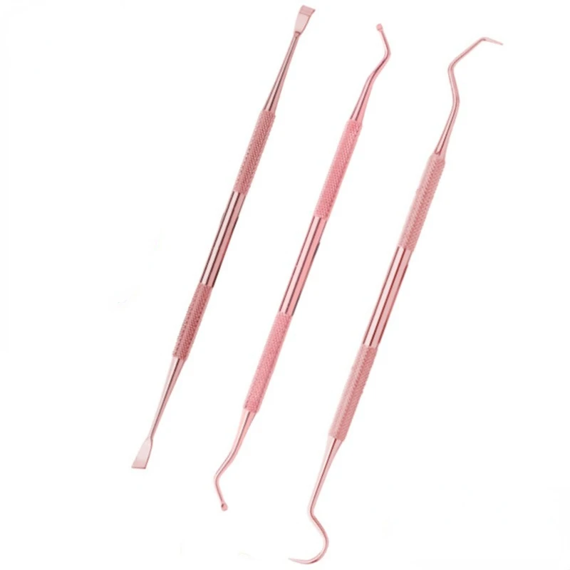 3PCS Stainless Steel Double Ends Dentist Teeth Clean Hygiene Explorer Probe hook Pick Dental Tool Products dental accessories