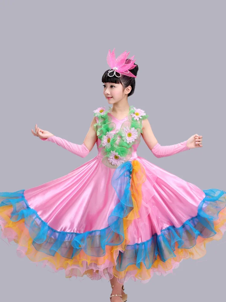 Женское длинное платье для танца живота 360 градусов