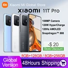 Смартфон Xiaomi 11T Pro, 128 дюйма, 256 ГБ, Восьмиядерный процессор Snapdragon 888, 120 Вт, камера 120 МП, 120 Гц, Вт, HyperCharge