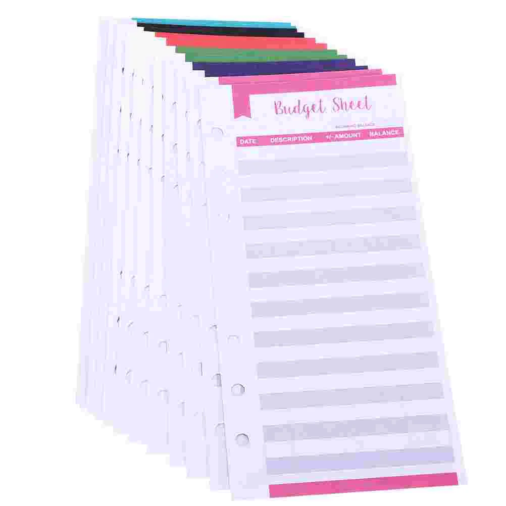 

40 Pcs Budget Card Expense Tracking Helper Cash Plan Consumption Simple Wallet Planner for Business Use Pocket Binder Currency