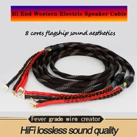 yter hi end western electric speaker cable hifi audiophile cable banana to banana high purity copper loudspeaker wire