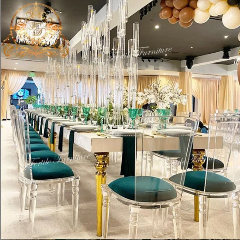 Popular Design Modern Outdoor Dining Clear Acrylic Hotel Wedding Chair