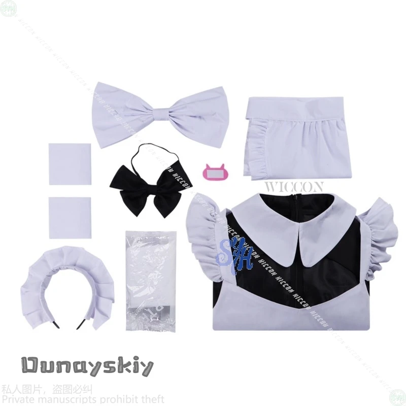 Фото Аниме игровой проект Sekai косплей Mikuuu костюм с кроличьим отверстием Kawaii Jirai Kei японское платье горничной для девочек прекрасная маскировка Лолиты №4