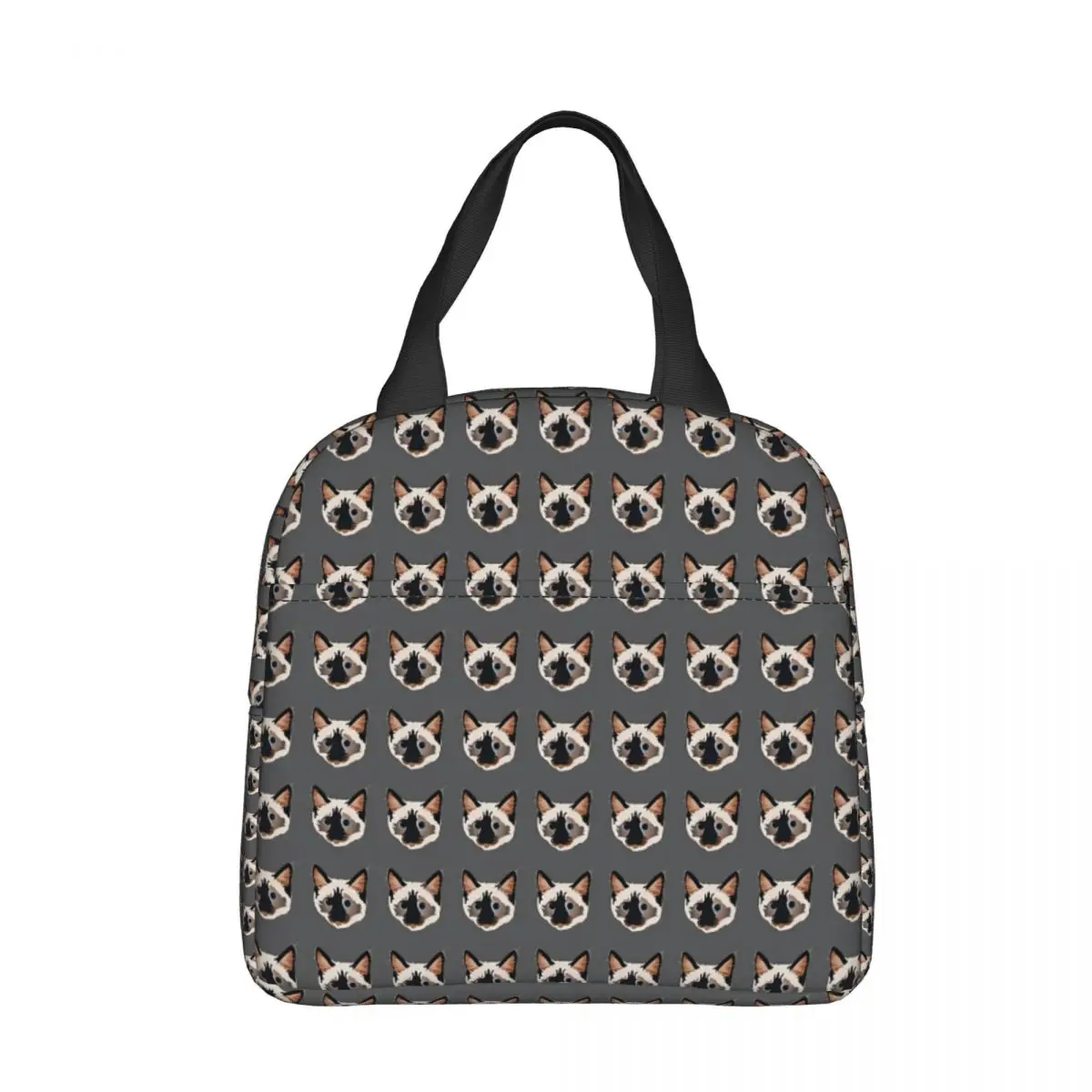 

Poker Face Pattern Cooler Lunch BoxPet Dog Siamese Mountaineering Thermal Insulation Portable Food Bag