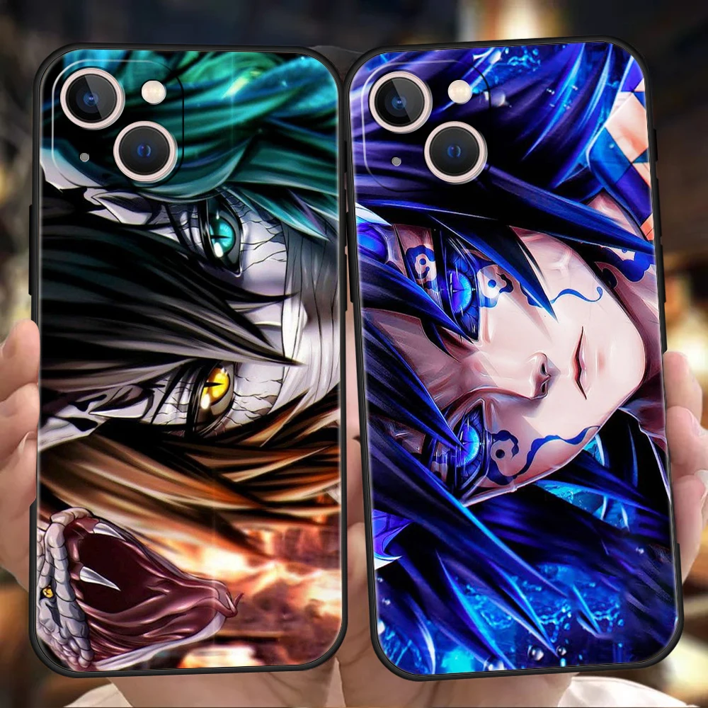 

Kimetsu No Yaiba Demon Slayer Anime Phone Case Cover For iPhone 14 13 12 11 Pro Max 8 7 Plus X XR XS Max SE 2020 Mini Soft Shell