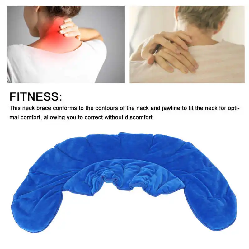 

Microwavable Heated Neck Wrap Hot Cold Compress Herbs Filling Heating Pad for Shoulder Neck Braces Supports