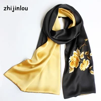 designers pure silk scarves embroidered silk scarf most beautiful long shawl for women