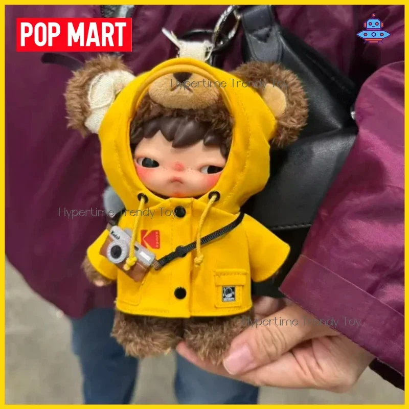 Фото Новинка! Хит продаж! POP MART Hirono X Kodak Ono Bear: Виниловая плюшевая игрушка-украшение, милая подвеска, игрушка-компаньон для дома, кукла, сюрприз, праздничные подарки №5