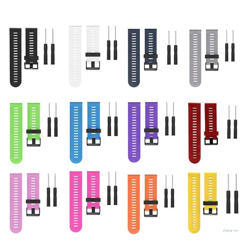 

M5TD Silica Wristband for fenix 3 Sport Watch Strap-Loop Bracelet Soft Watchband Belt